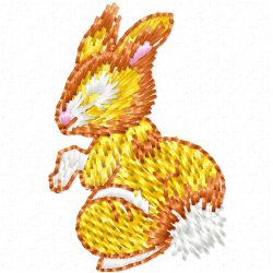 Rabbits Embroidery Design 5 Rabbits Embroidery Design 5